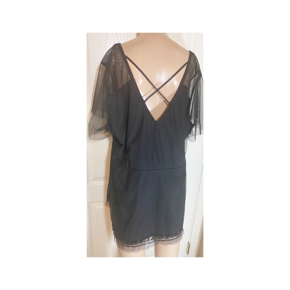 Torrid Black Lace Trim Blouse - Picture 4 of 6